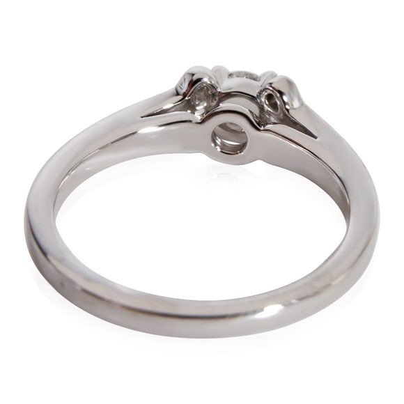 Cartier Ballerine Diamond Engagement Ring in Platinum F VS2 0.22 CTW - Picture 3 of 5